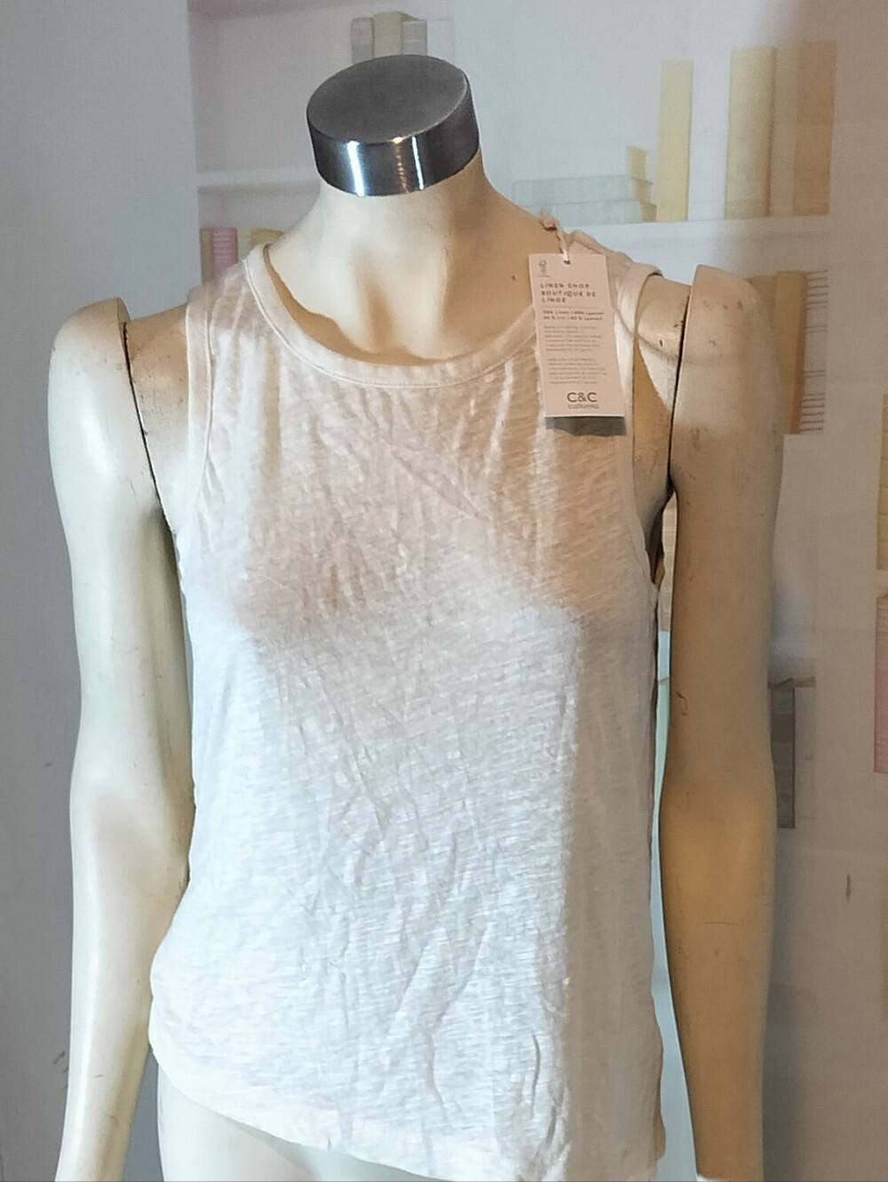 C&C California Ivory Crewneck Tank Top
